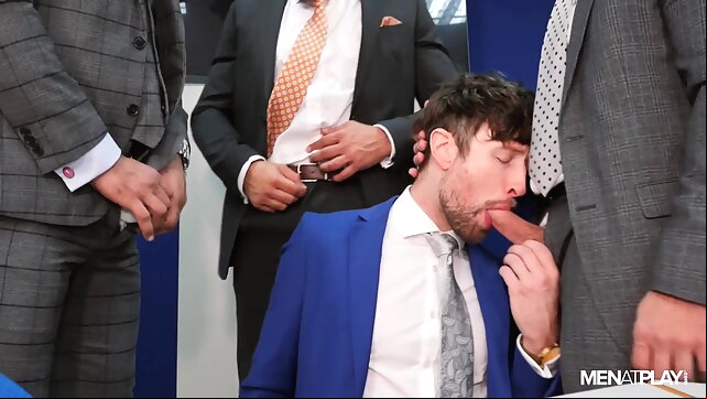 MENatPLAY - X-Mas Eve Boardroom Play gaysex twink video